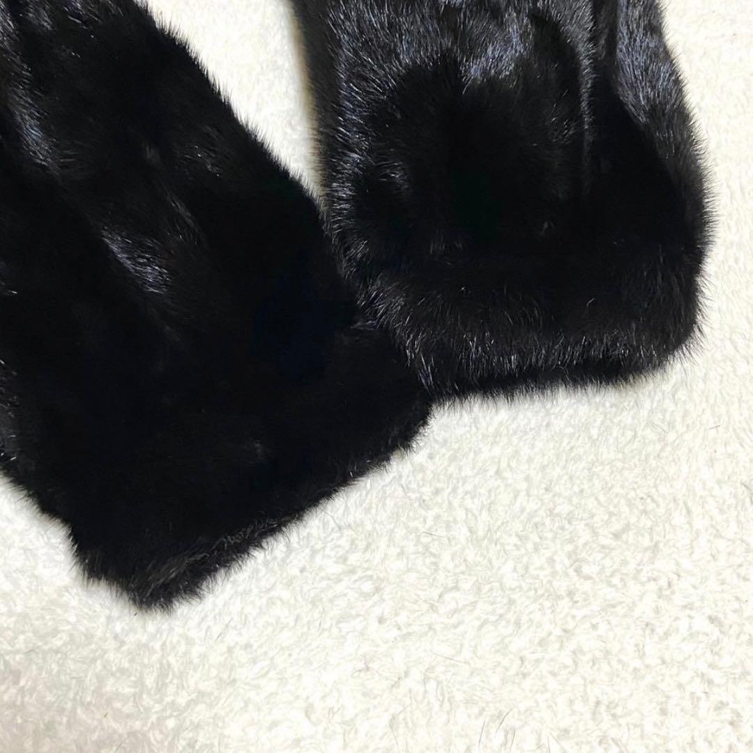 【大きいサイズ】 ミンク 本毛皮 コート サイズ2XL相当 毛並み◎