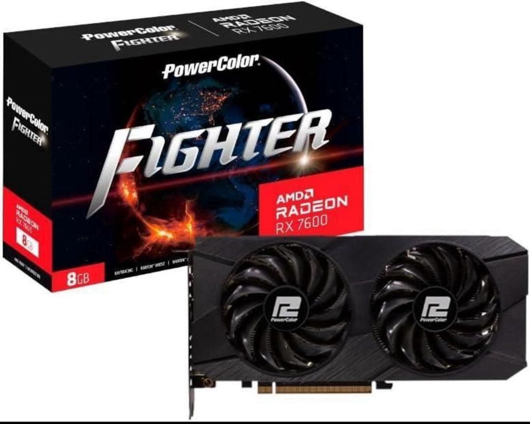 グラフィックボード・グラボ・ビデオカード PowerColor AMD Radeon RX7600 8G
