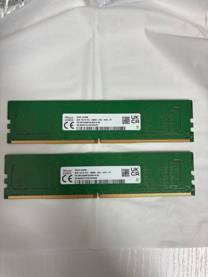 メモリ DDR5 16GB PC5-4800B