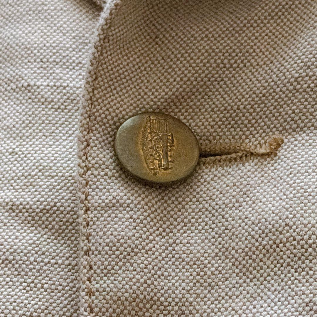 AUBERGE リネン混 カバーオール ワークジャケット 42サイズ ベージュ