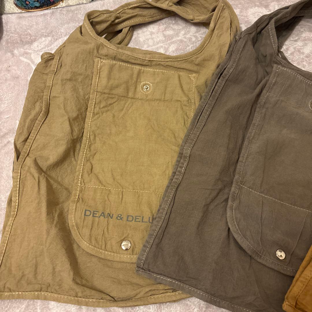 DEAN & DELUCA 珈琲染めショッピングバッグ3色セット　2025年