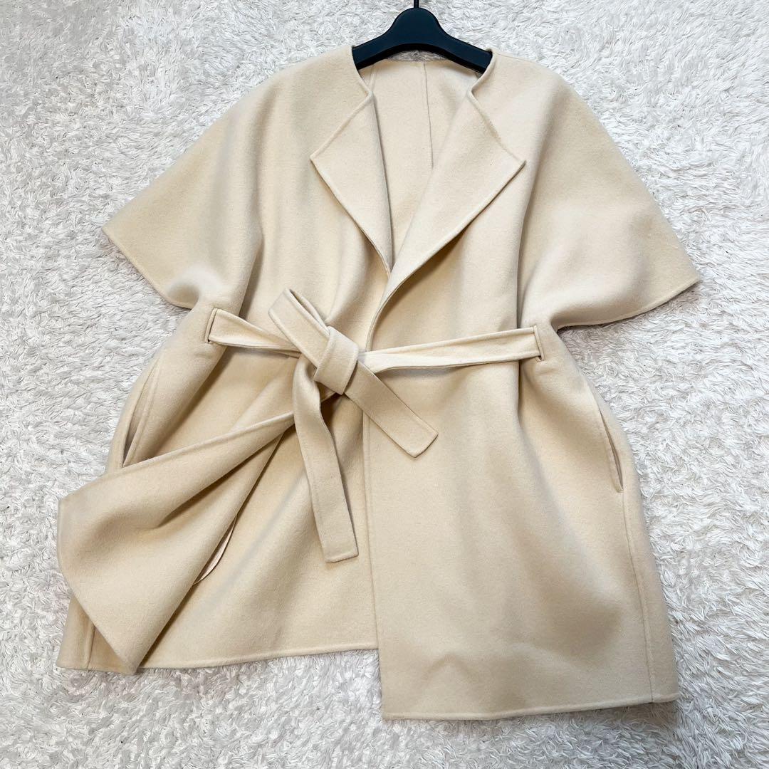 専用24AW スタニングルアー ウール リバーポンチョ ベージュ