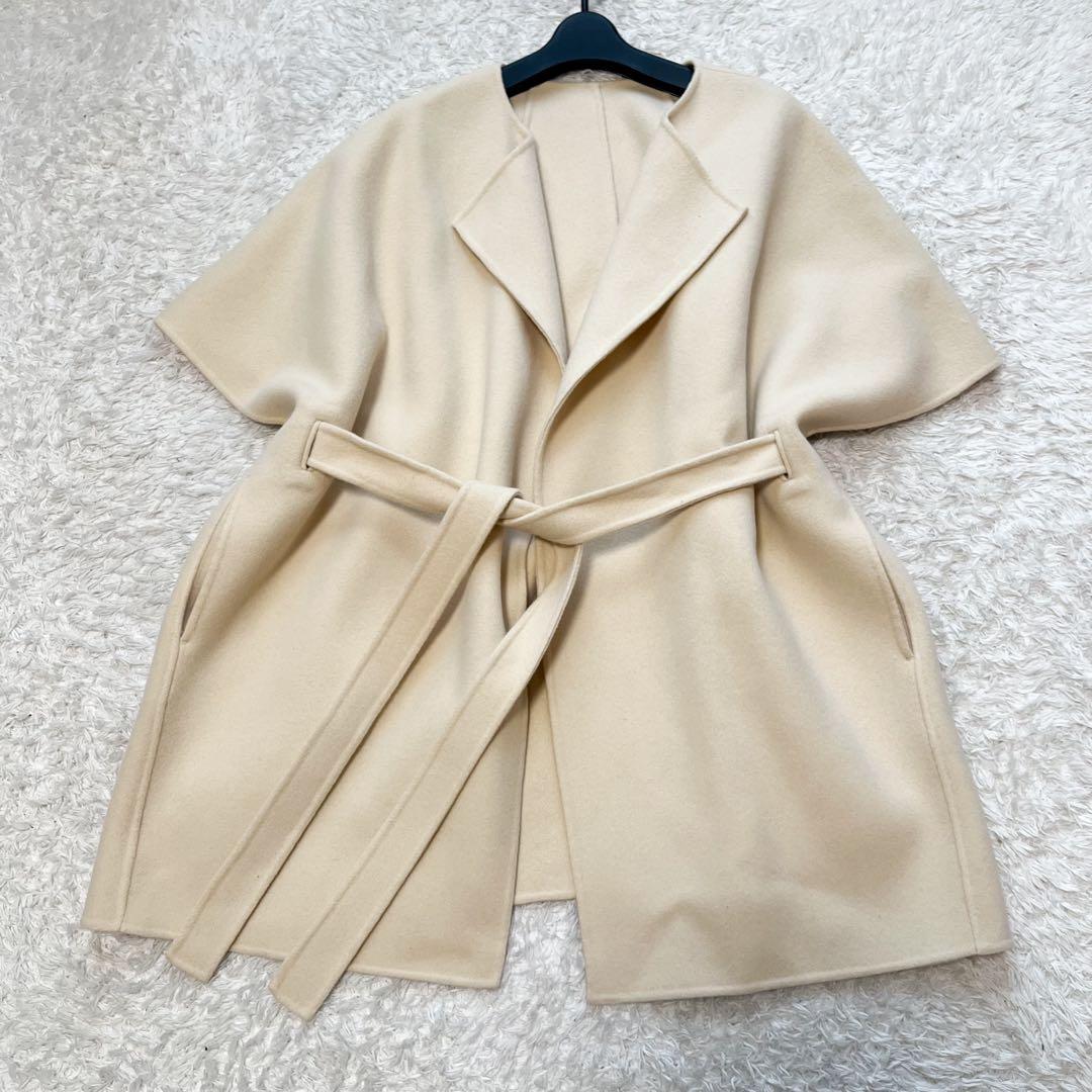 専用24AW スタニングルアー ウール リバーポンチョ ベージュ