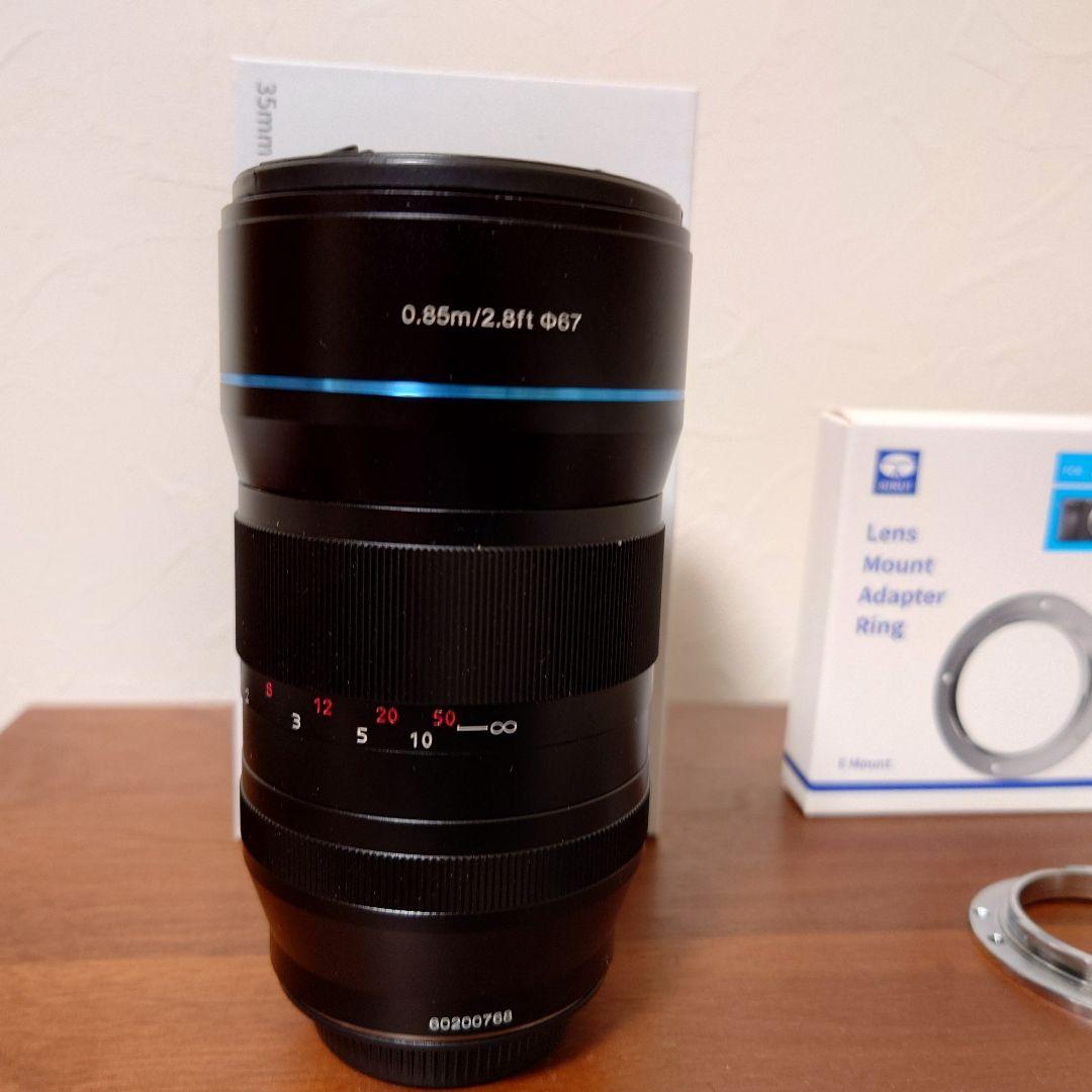 SIRUI 35mm f1.8 Eマウントアダプター　付き