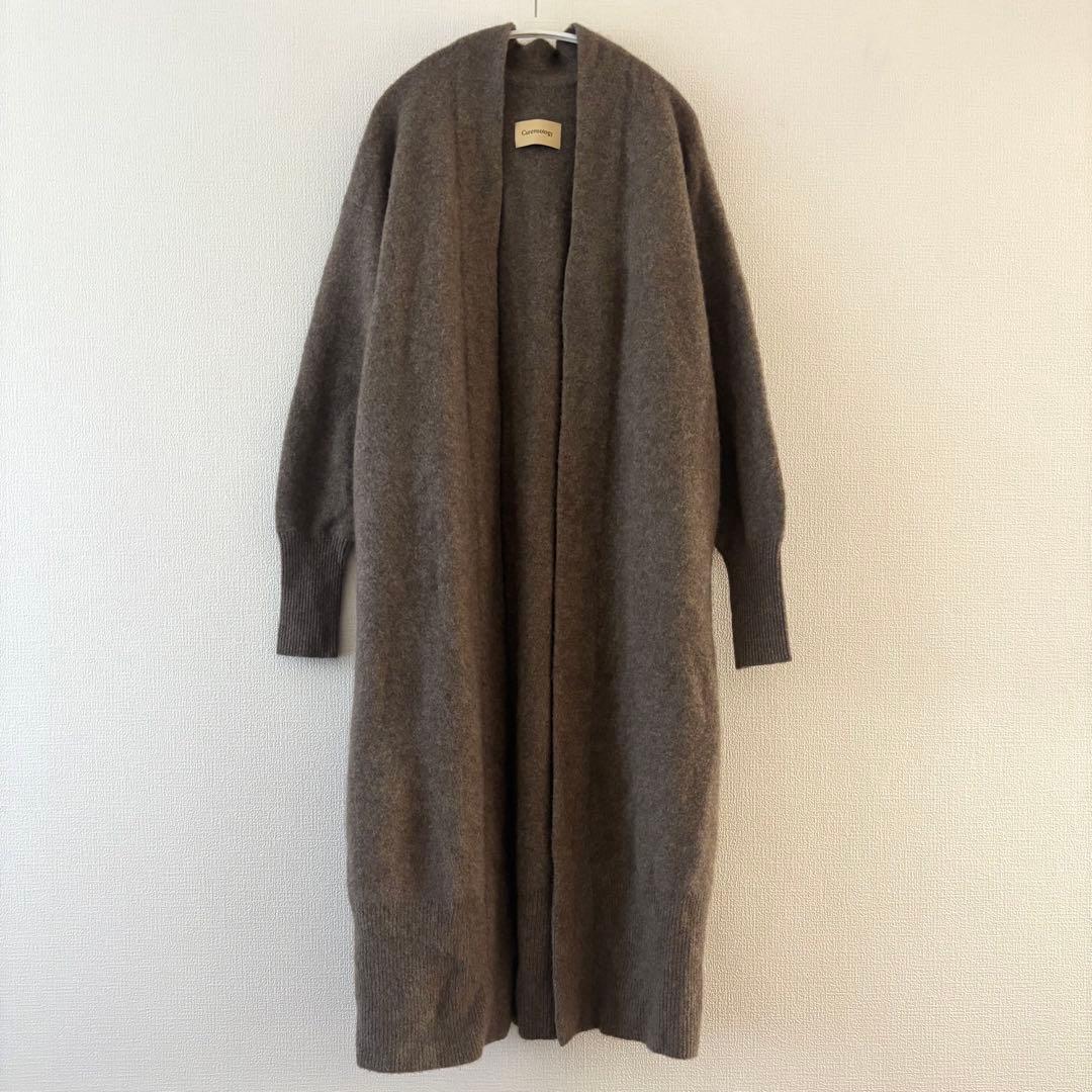 Curensology ヤク ロングニットカーディガン