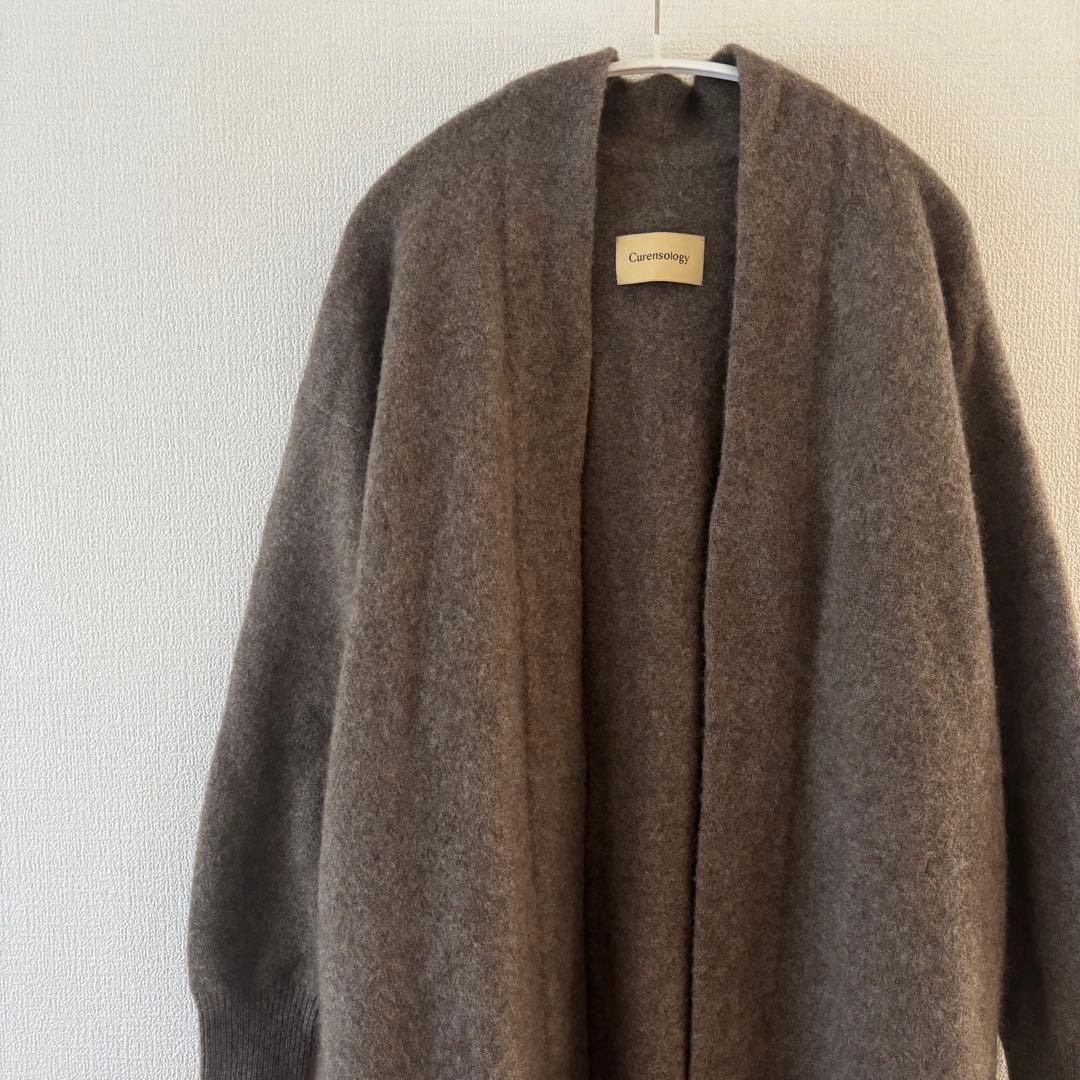 Curensology ヤク ロングニットカーディガン