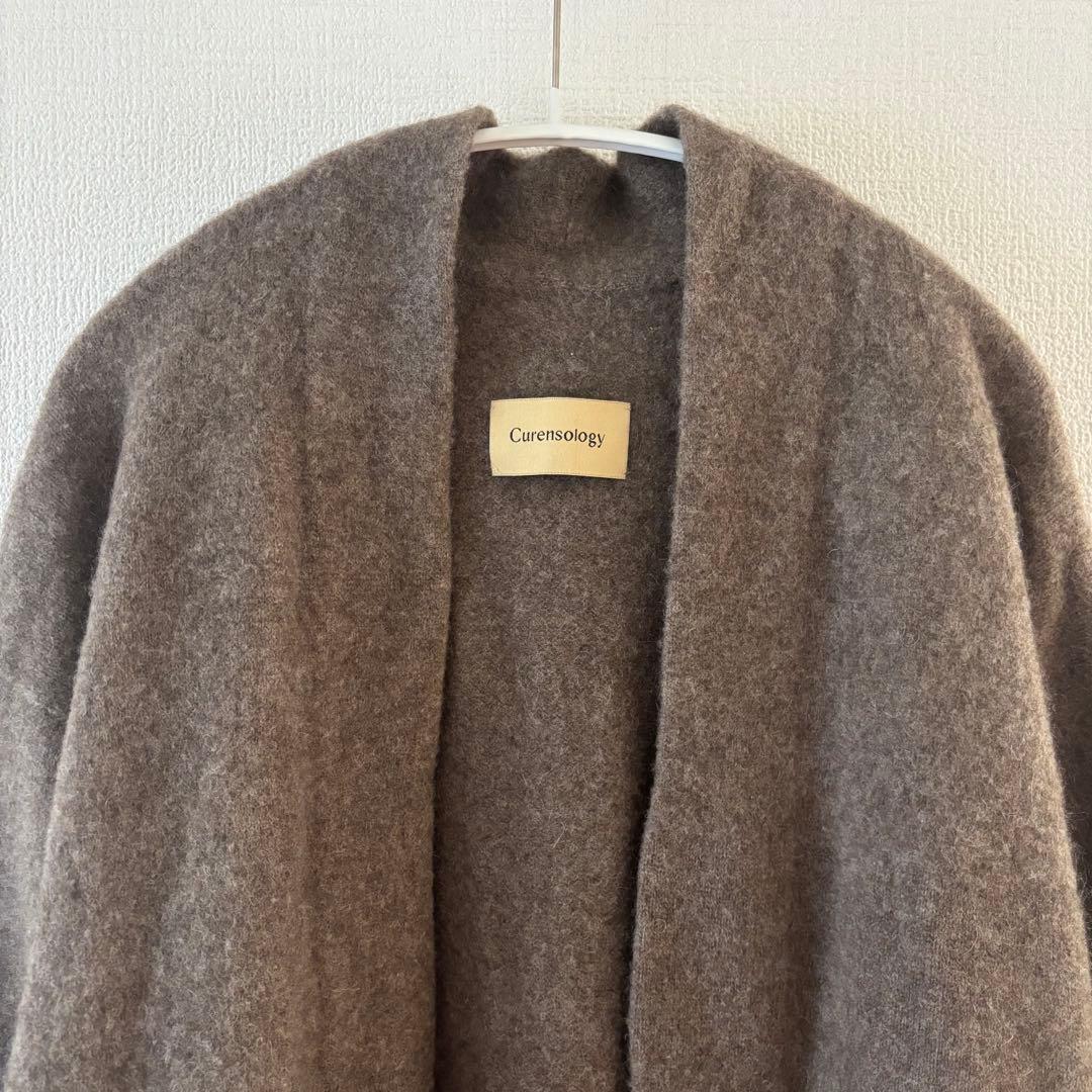 Curensology ヤク ロングニットカーディガン