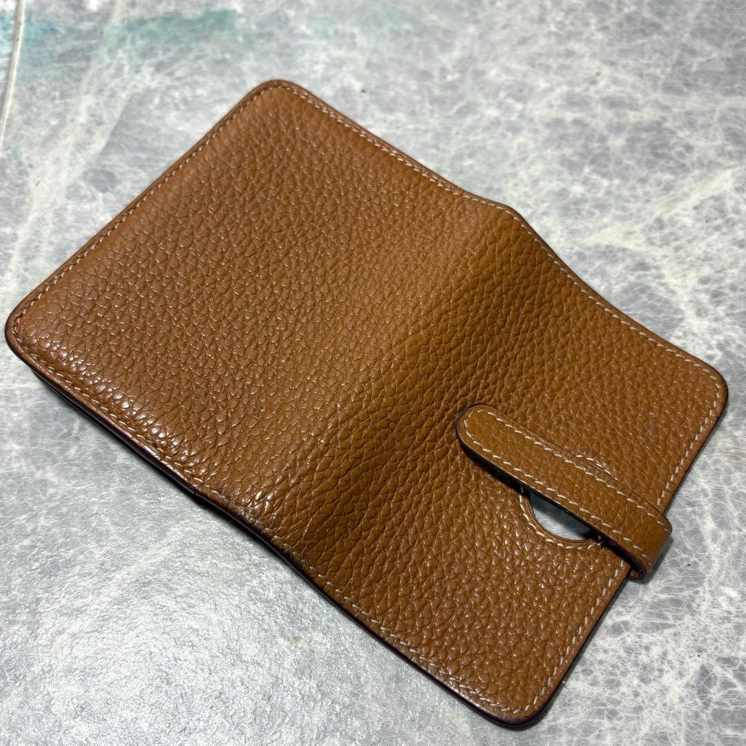 ⭐︎HERMES⭐︎ ドゴン　カードケース　ゴールド　ブラウン　名刺入れ　□L