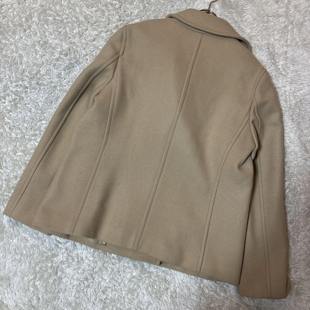 美品＊23区 カシミヤ混 ピーコート ハーフコート ベージュ　48