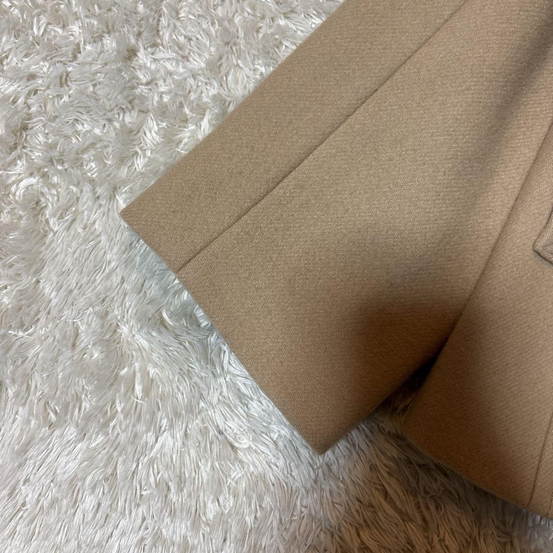 美品＊23区 カシミヤ混 ピーコート ハーフコート ベージュ　48