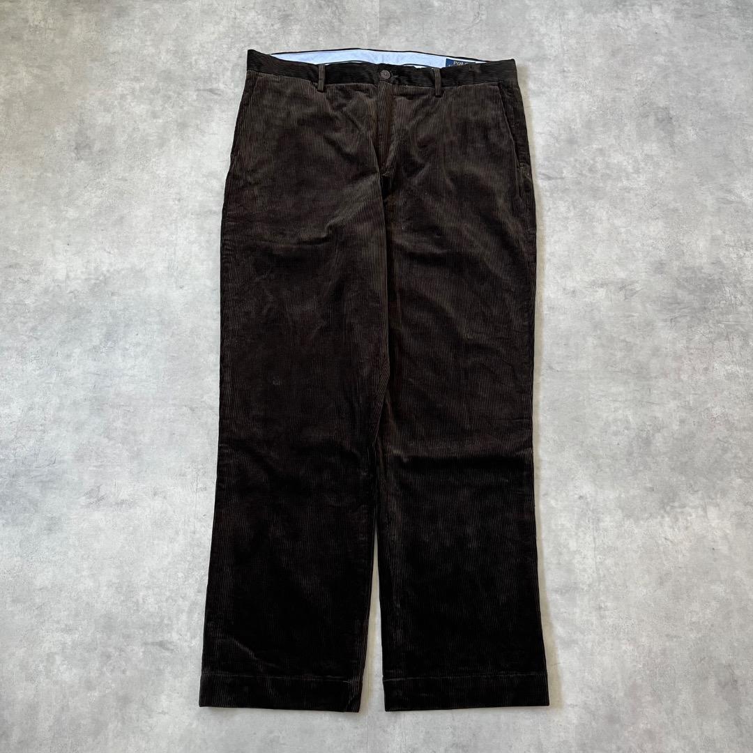 ポロ ラルフローレン W36 ポロチノ コーデュロイ 古着 茶 16164