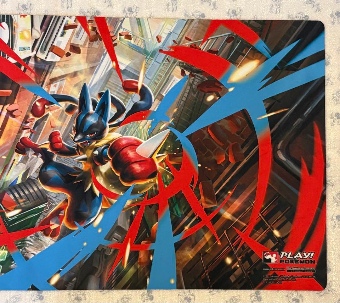 【STAFF】 メガルカリオ プレイマット ポケモンカード 公式品