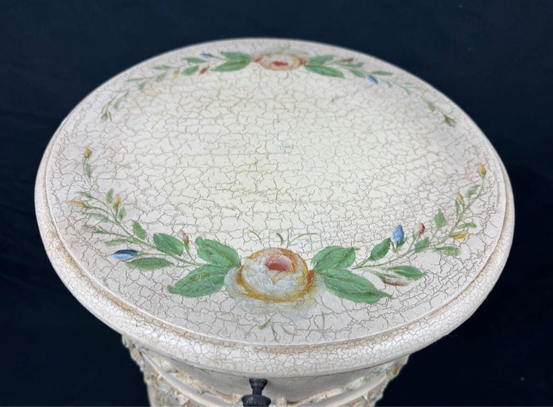 ロココ調 イタリア コンソールチェスト サイドテーブル 飾り台 家具 中古 猫足