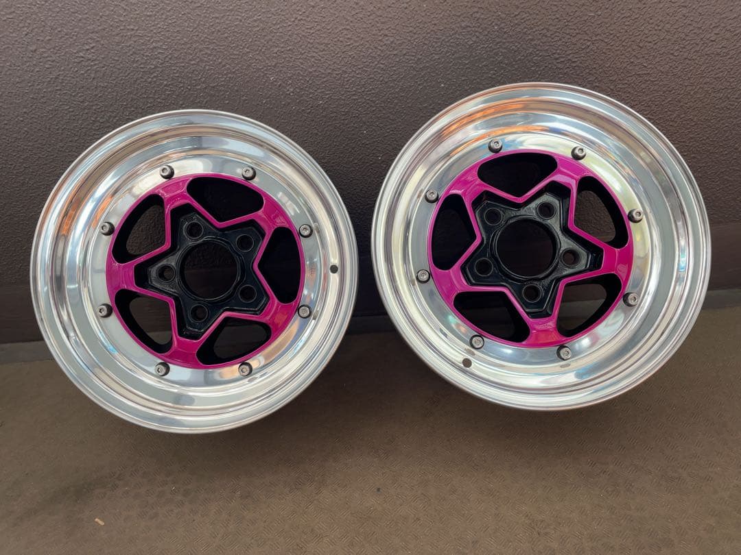 当時物　RUVER SIDE社製　アルミホイール4本