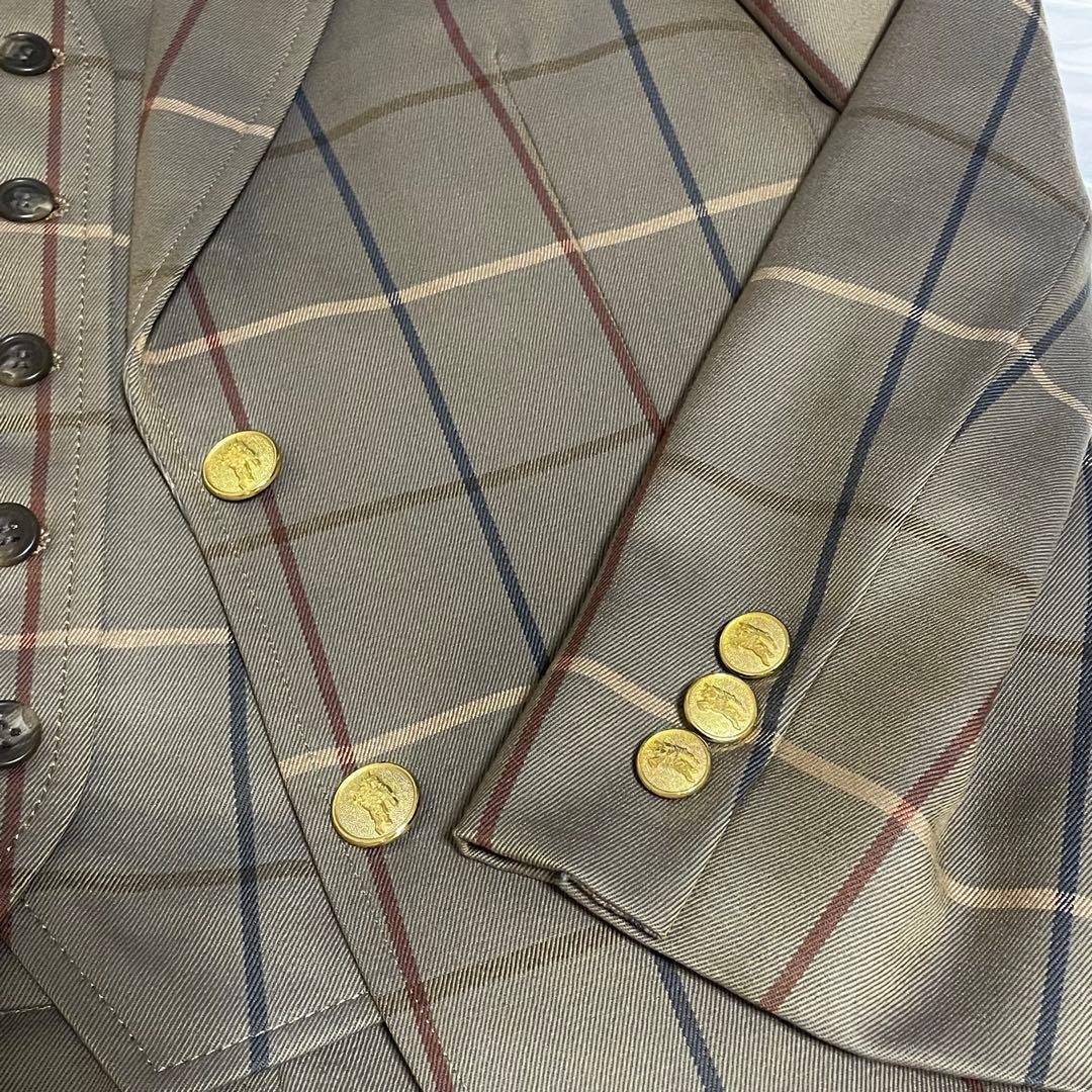 ⭐️美品！Burberry チェック　レディース　スカートスーツ　ベスト付き