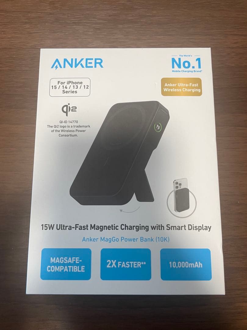 Anker MagGo Power Bank (10000mAh) バッテリー