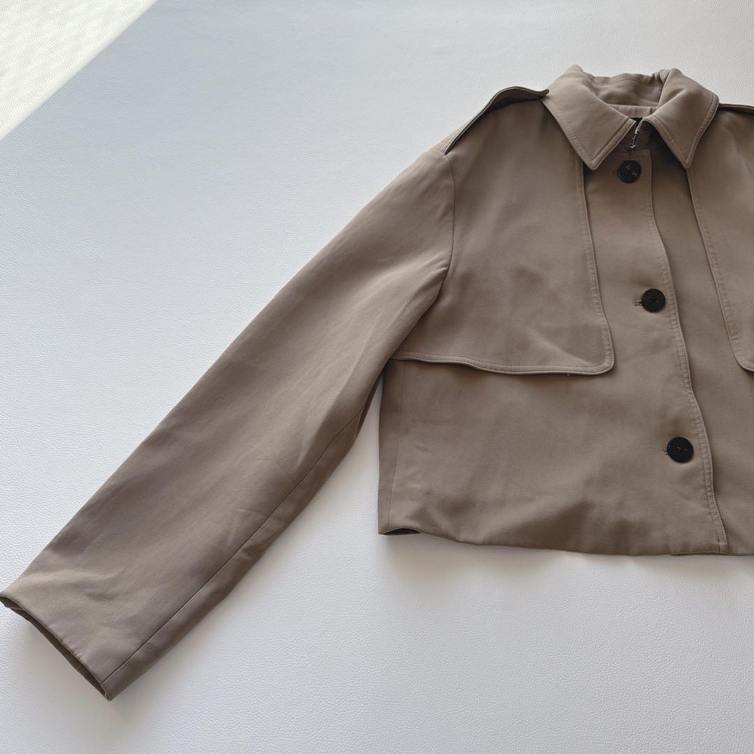 セオリー トレンチ　ジャケット　Dry Crepe Crop Trench W