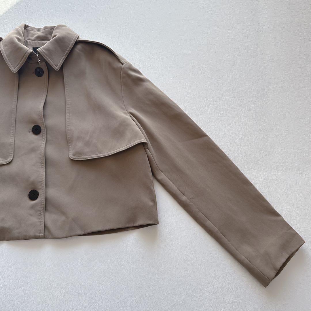 セオリー トレンチ　ジャケット　Dry Crepe Crop Trench W