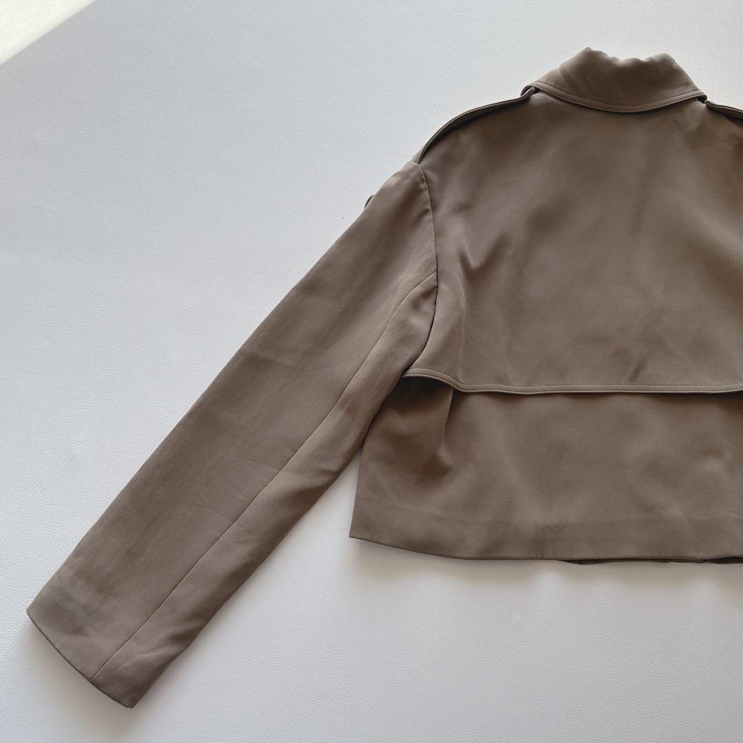 セオリー トレンチ　ジャケット　Dry Crepe Crop Trench W