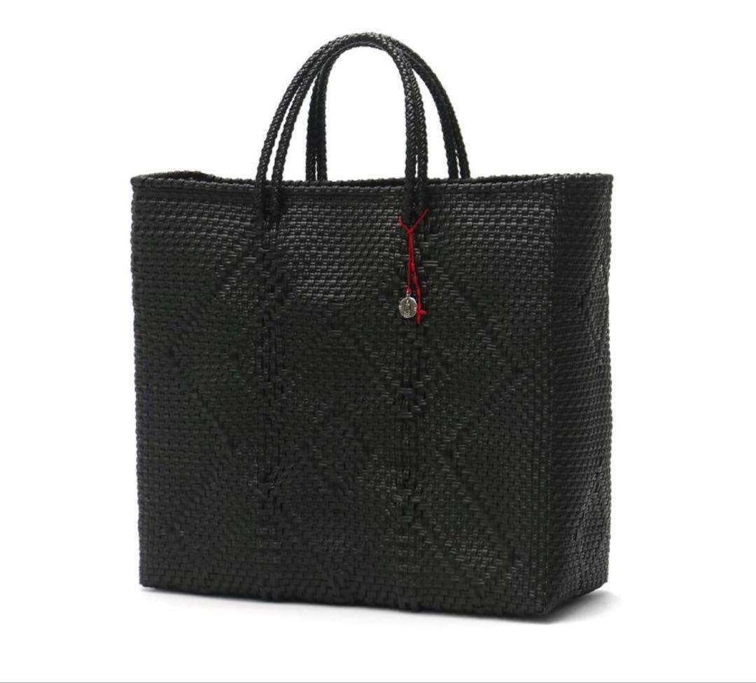オホデメックスplastic cago tote regular 黒かごバッグ
