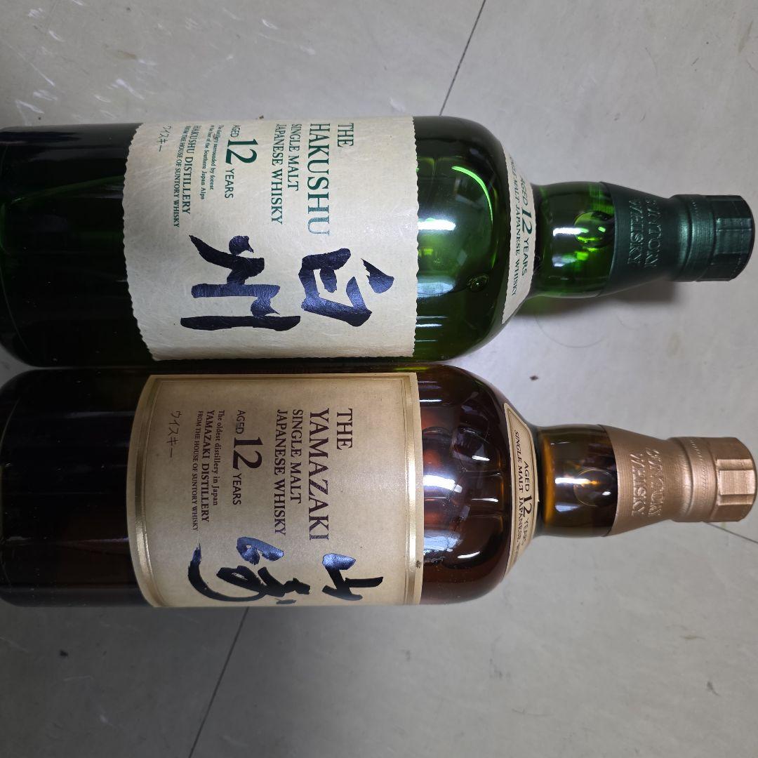 週末限定お値下げ！SUNTORY山崎12年・白州 12年 セット