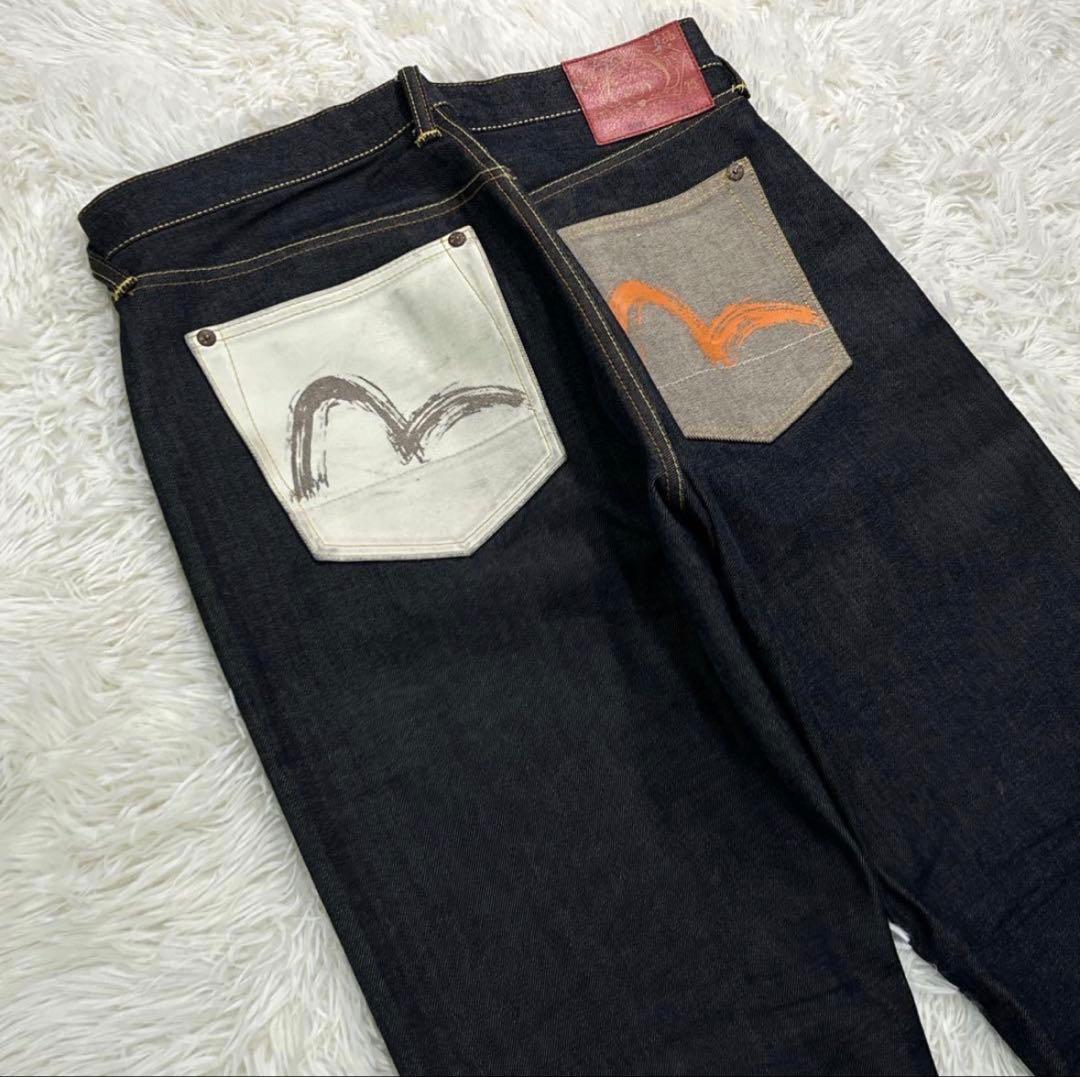 EVIS エビス　デニム　0001 大黒天　W34 ポケットデザイン　希少