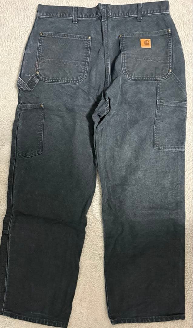 Carhartt カーハート ダブルニー　ペインターパンツ ブラック 黒 古着