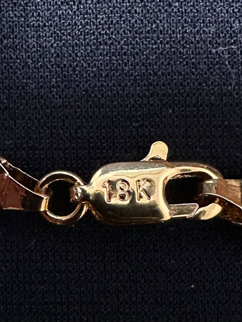 遺品整理18k刻印ネックレス