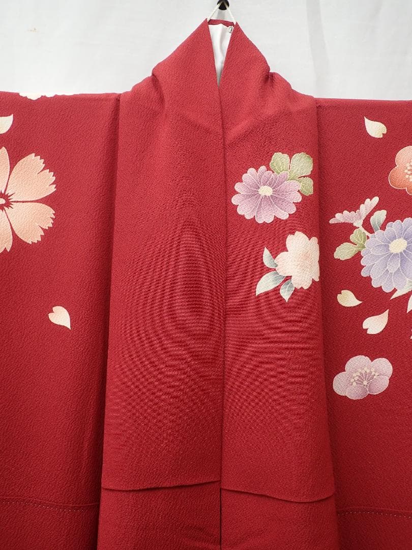 秀品 やまと謹製 正絹 振袖 袋帯 帯地 帯揚げ 全4点セット 身丈156cm