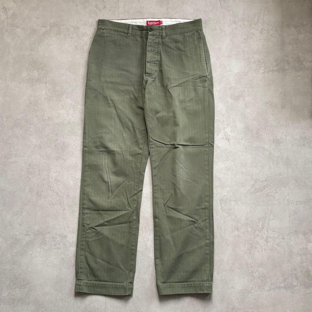 Supreme シュプリーム オリーブ チノパン グリーン サイズ30