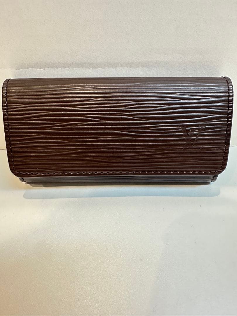 「未使用」ルイ ヴィトン エピ ミュルティクレ4連キーケース モカ ブラウン
