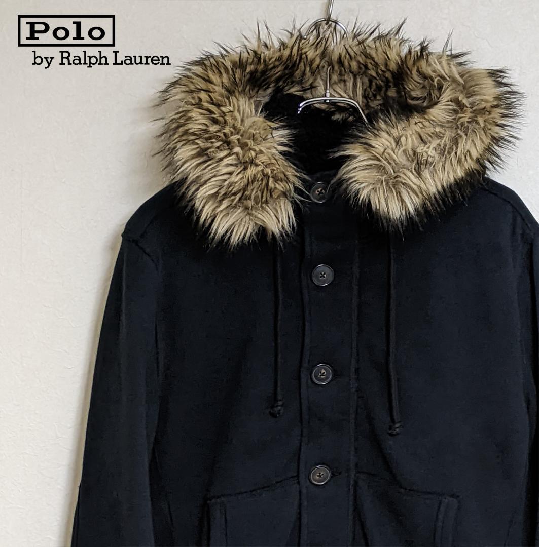 極美品 ポロラルフローレン N-2B スウェット パーカー ジャケット ブラック