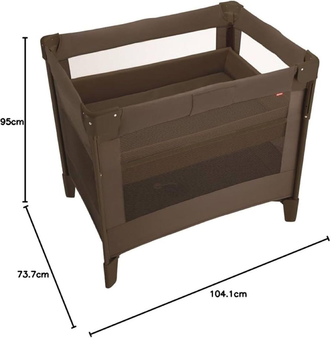 アップリカ　ココネルエアープラス　ブラウン　ベビーベット