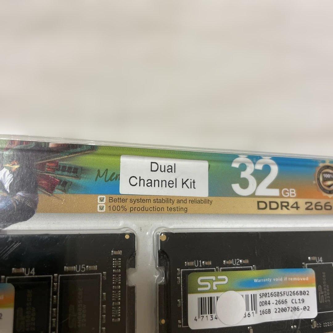 SP DDR4 2666 32GB ノートパソコン16gbx2