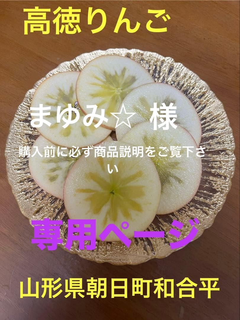 まゆみ☆購入前に必ず商品説明をご覧下さい　高徳りんご10K -バラ