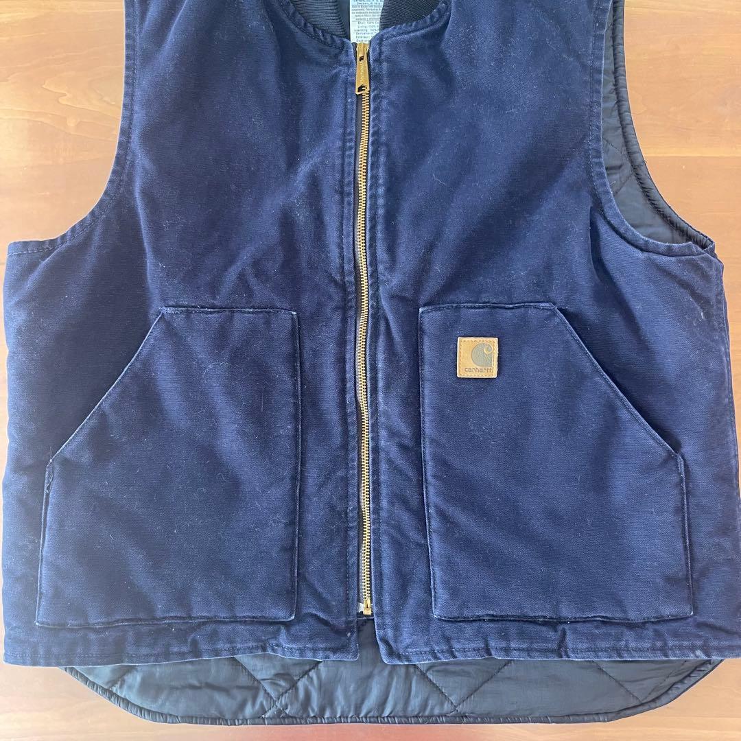 ★カーハート　carhartt vtg ダックベスト V02 MDT★Lサイズ★