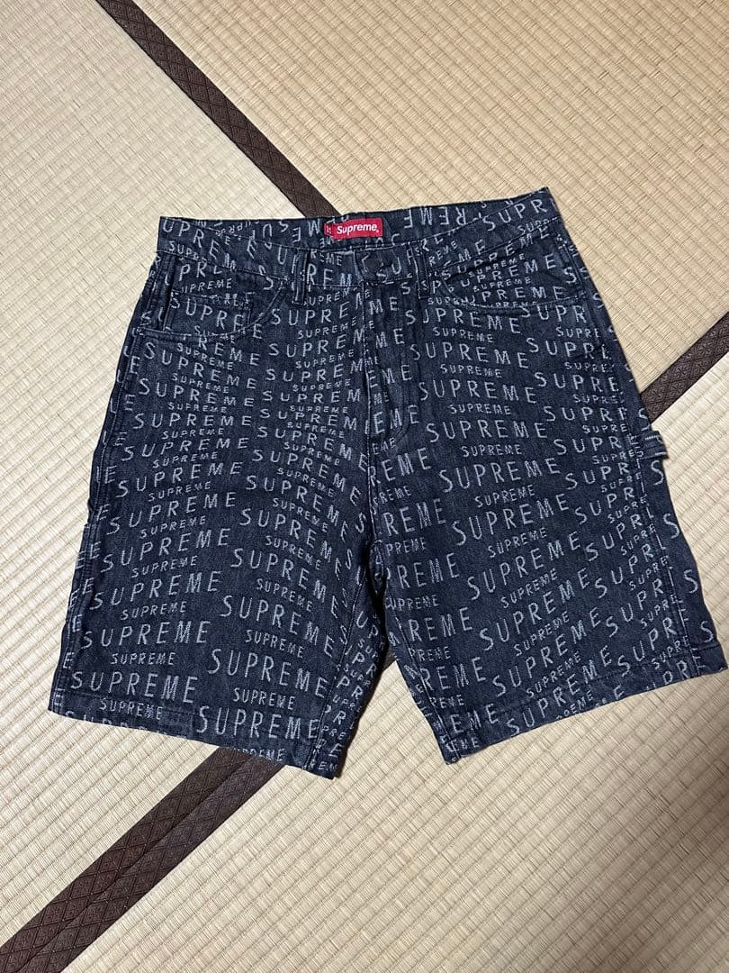 Supreme ロゴプリント カーゴショートパンツ 32
