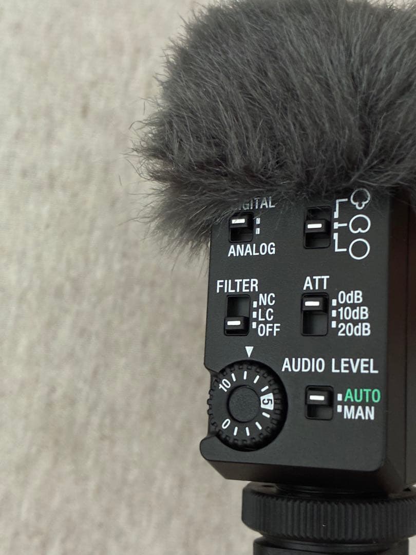 SONYカメラ用マイク ショットガンマイクロホン 可変指向性 ECM-B10