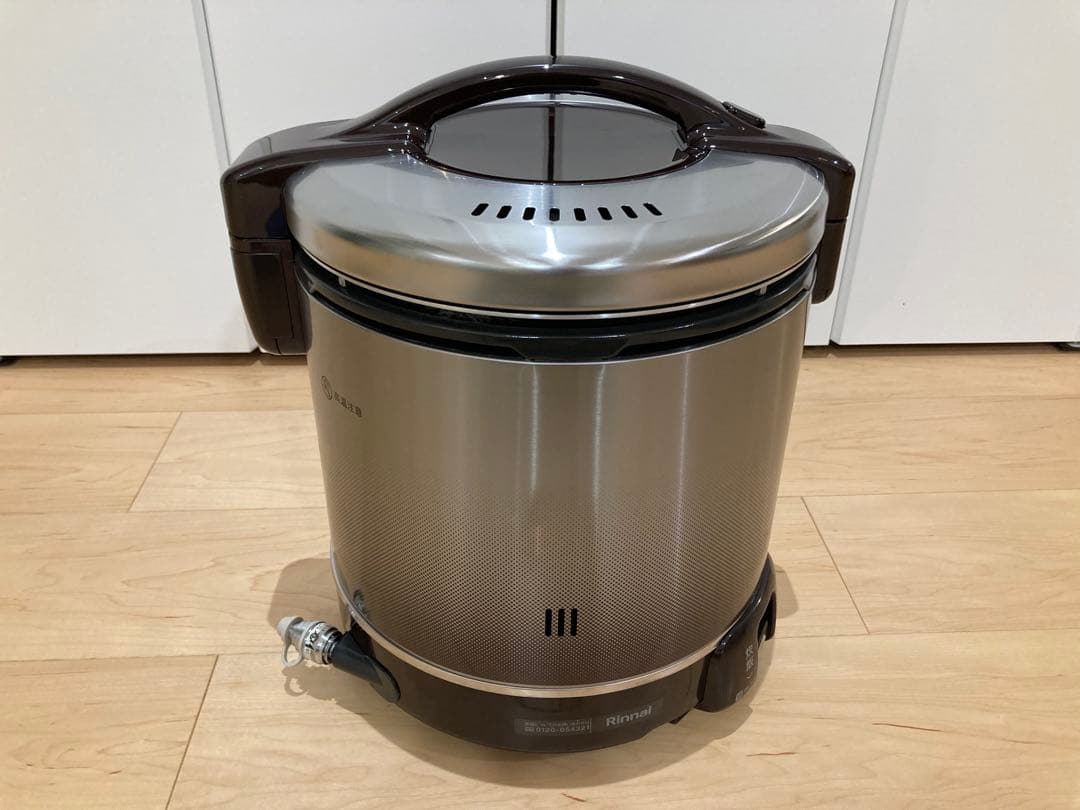 リンナイ ガス炊飯器こがまるRR-100FS（A）ワンタッチホース&プラグ付