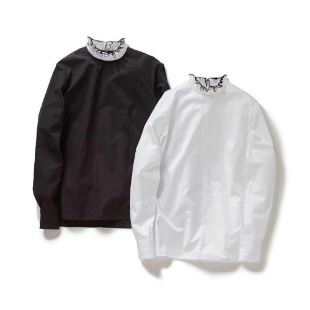 THIRD MAGAZINE サードマガジン スタンドカラーフリルブラウス