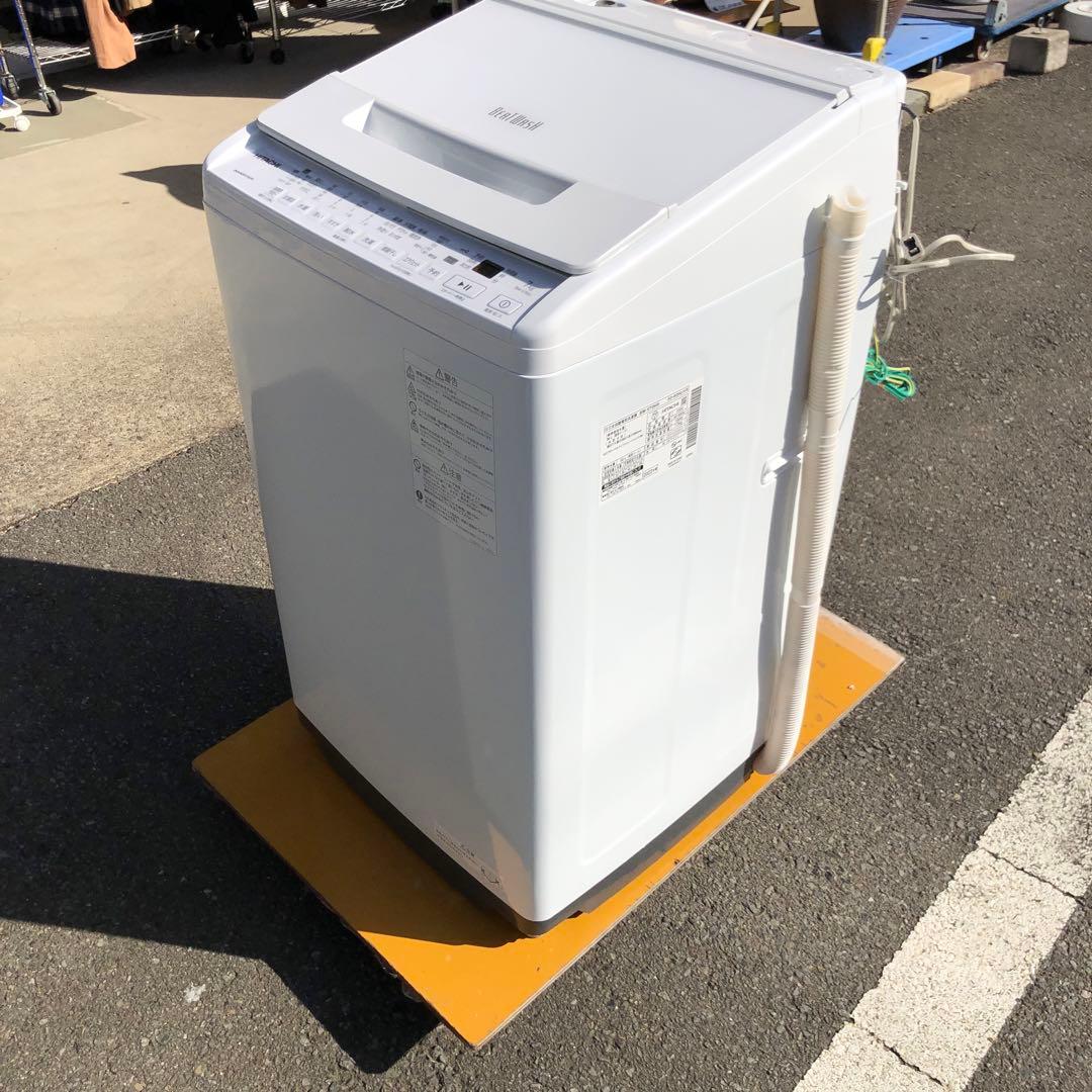 877 HITACHI 全自動洗濯機 BW-V70Hホワイト7kg 2022年製