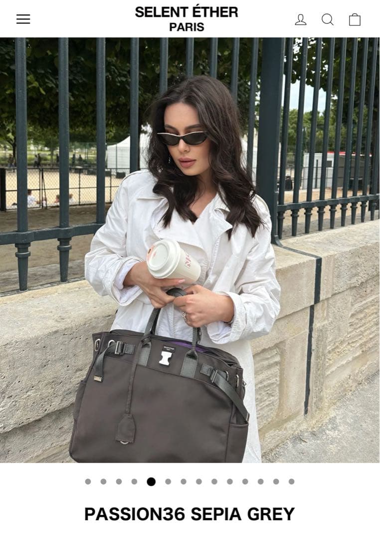 【ほぼ未使用】SELENT ÉTHER 36 SEPIA GREY