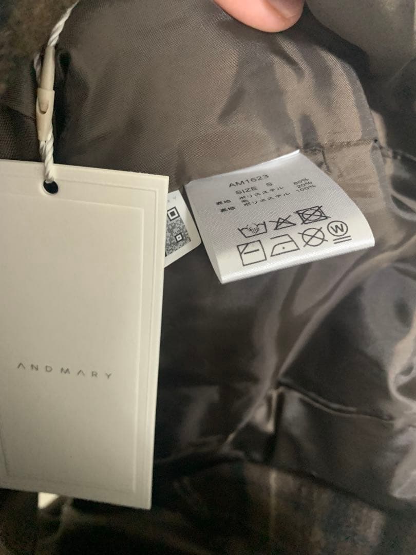 andmary アンドマリー Ribbon check mini pants