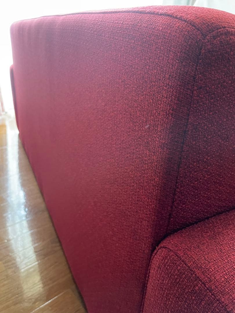 送料込み　アメリカンヴィンテージ　ファブリックソファー　2Pソファ　チェッカー柄