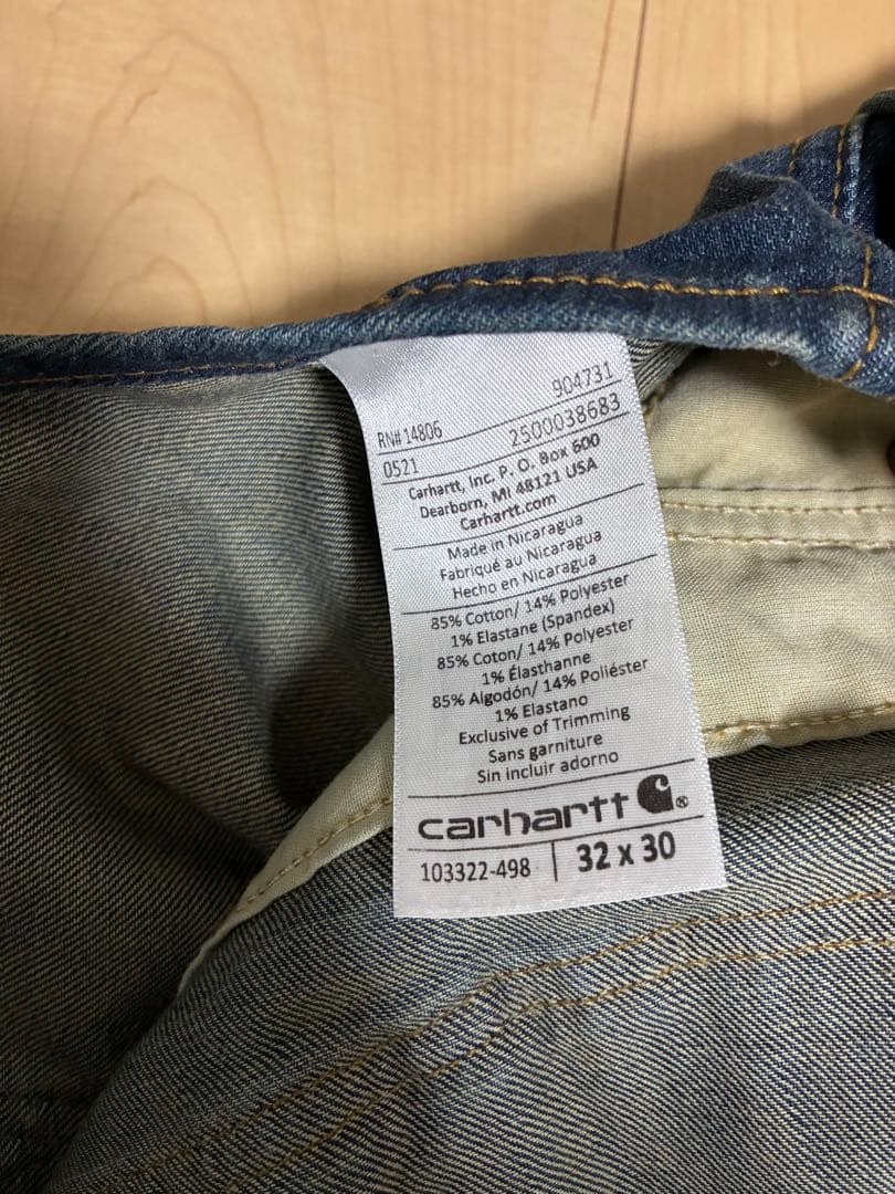 【買い得価格】Carhartt デニムオーバーオール 32 x 30