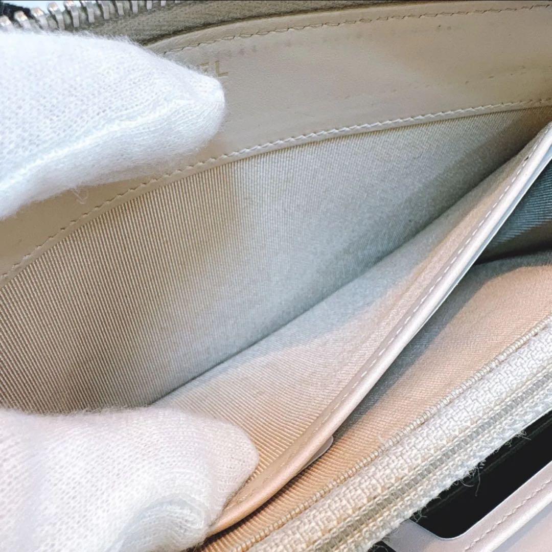 【シャネル】マトラッセ ラウンドファスナー 長財布 正規品 キャビアスキン