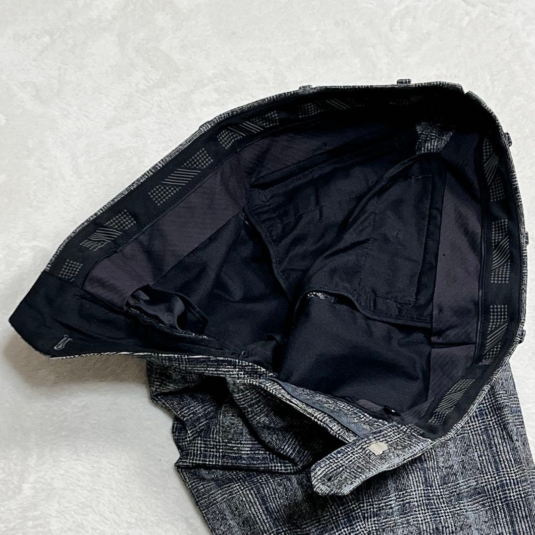 美品『ギルドホール』デルフィノ イタリア生地 グレンチェックセットアップスーツ