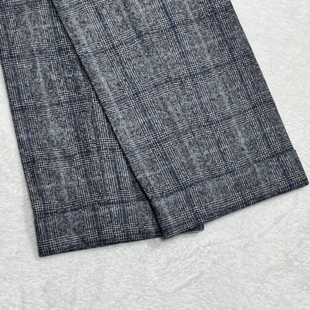 美品『ギルドホール』デルフィノ イタリア生地 グレンチェックセットアップスーツ