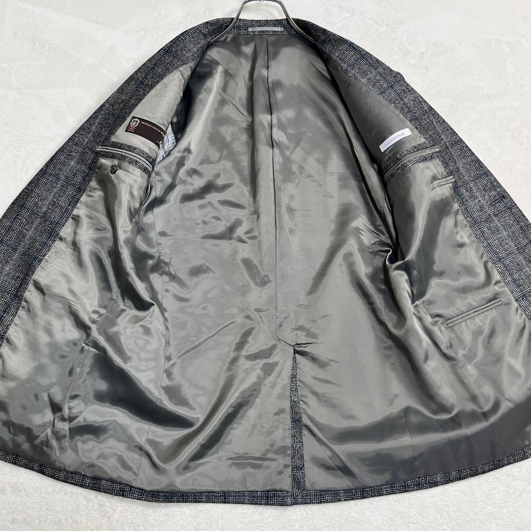 美品『ギルドホール』デルフィノ イタリア生地 グレンチェックセットアップスーツ