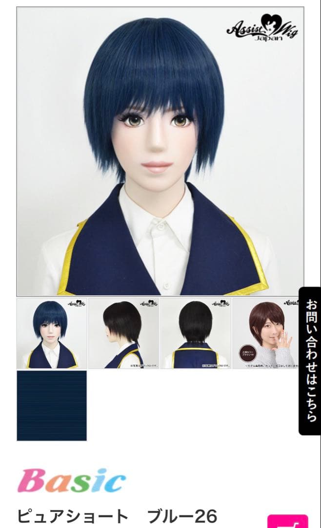 きぬ エース デュース ウィッグ